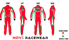 Load image into Gallery viewer, Custom made car racing suit with free matching shoes and gloves. (50% Upfront X 2)