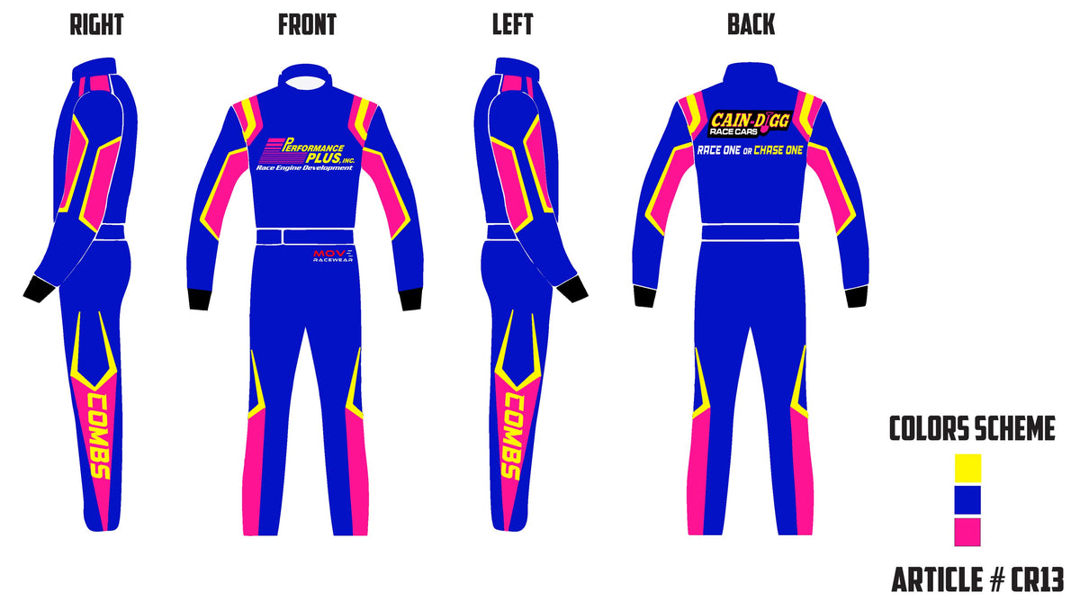 Custom made car racing suit, SFI 3.2A/5 approved Double layer suit. (B ...