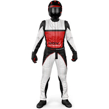 Load image into Gallery viewer, Move racewear Series X custom fire racing suit.
