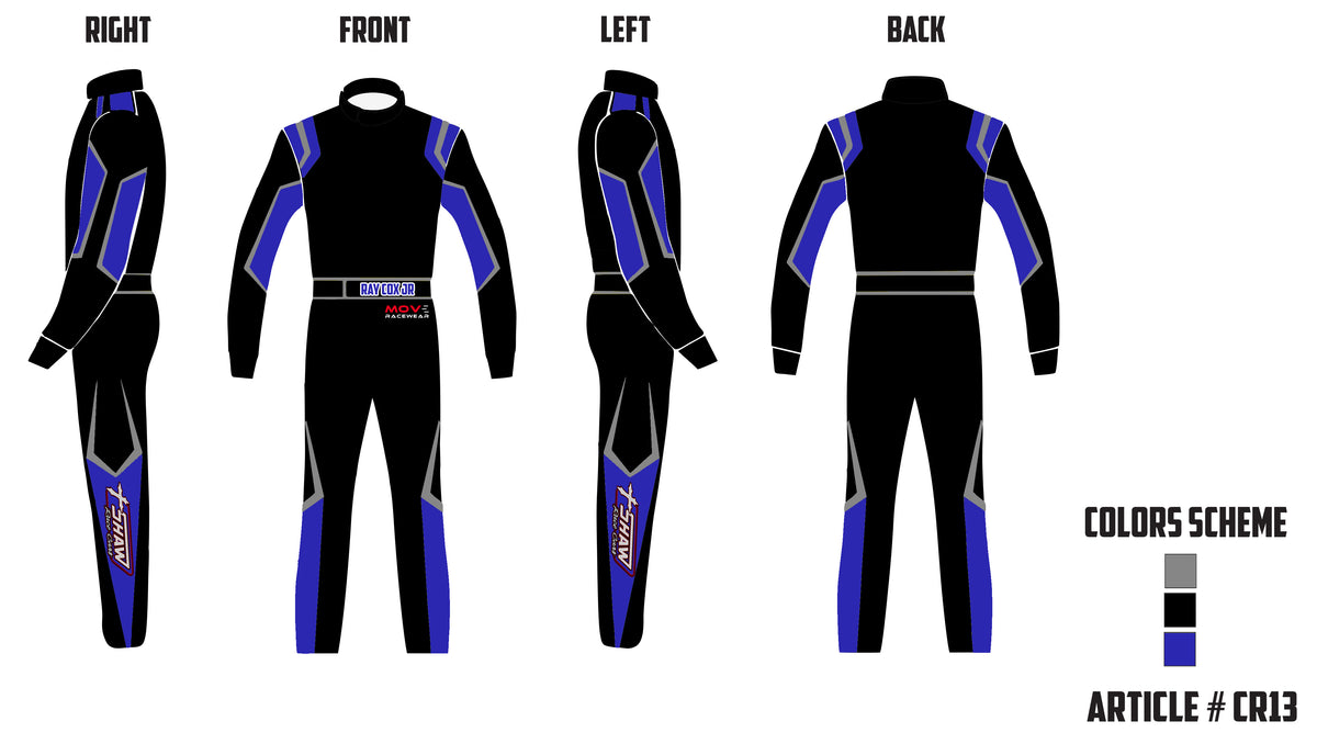 Custom made car racing suit SFI 3.2A/5 approved one piece (50% Final d ...