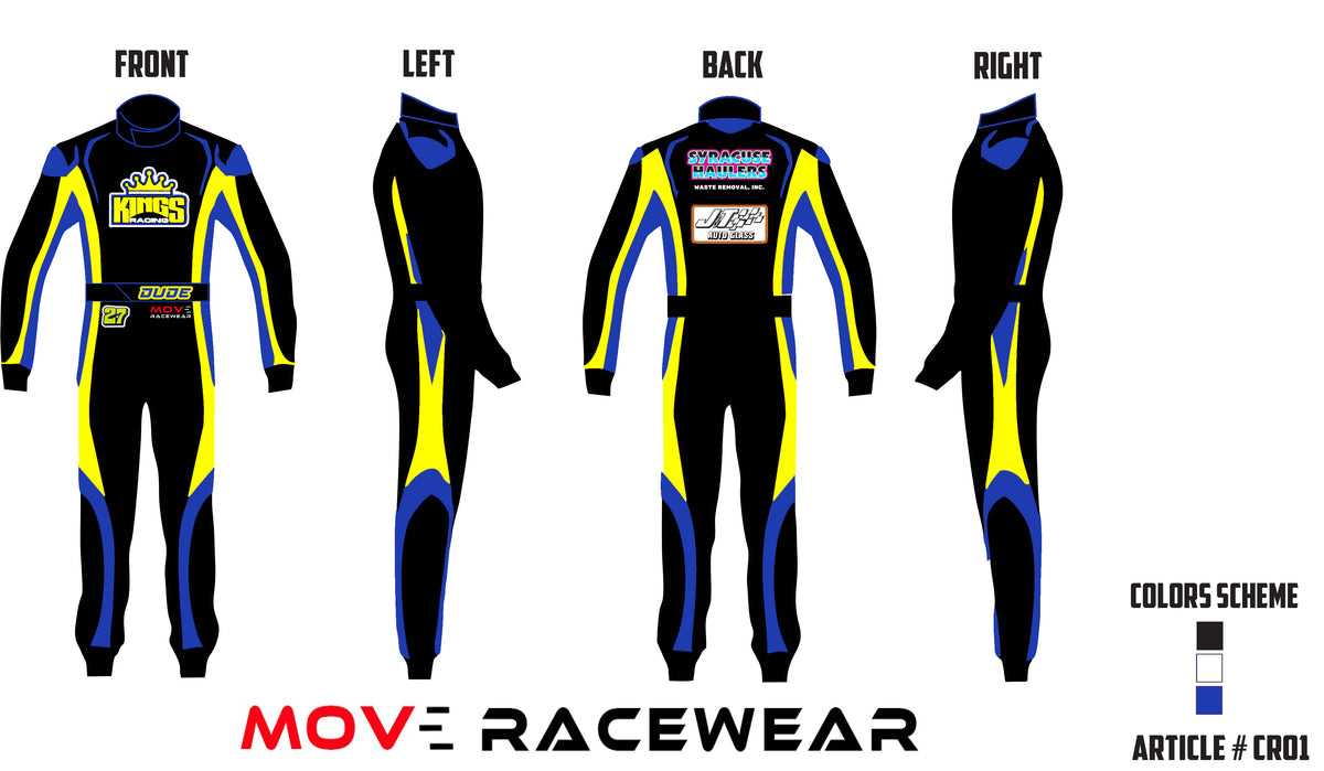 Custom made car racing suit, SFI 3.2A/5 approved suit. (50% final depo ...