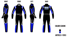 Load image into Gallery viewer, Custom made car racing suit, SFI 3.2A/5 approved Double layer suit. (Black Friday Deal, 50% final deposit)