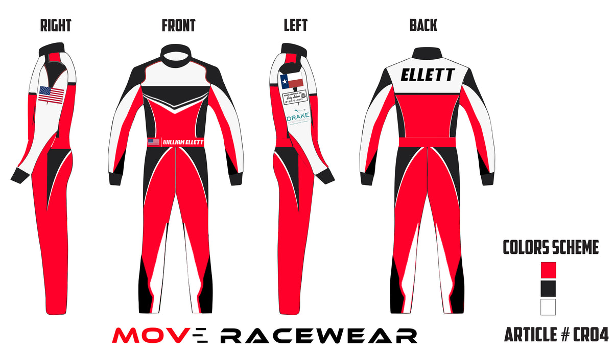 Custom made car racing suit, SFI 3.2A/5 approved Double layer suit wit ...